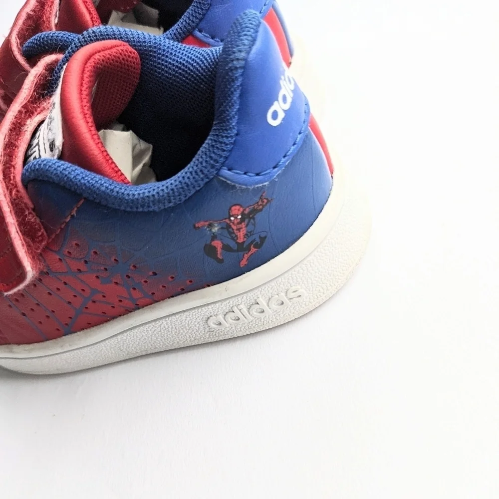 Adidas x Marvel Infant Advantage Spider-Man Hook-and-Loop Sneakers